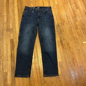 a.n.a Blue High-Rise Straight Stovepipe Jeans 8